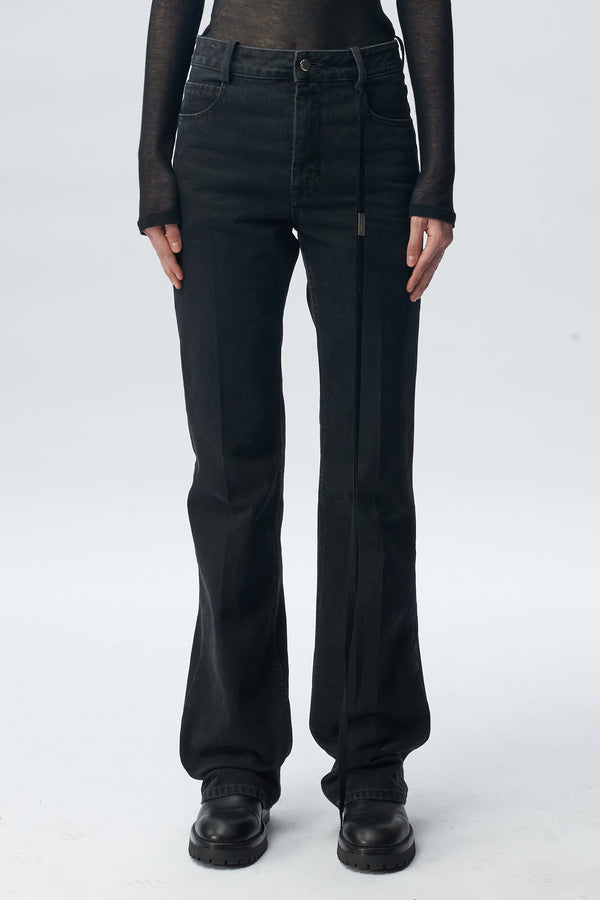 Ona 5-Pockets Slim Fit Flared Trousers